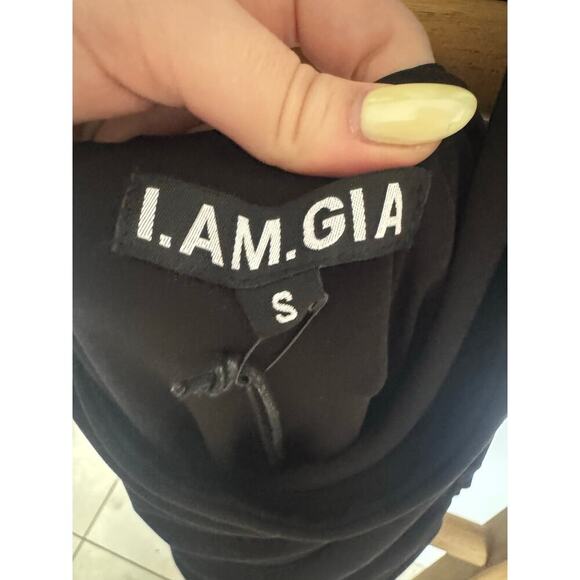 I.Am.Gia NWT Valentina Maxi Dress Halter Open Back Mermaid Skirt Black Size Smal - Picture 10 of 12